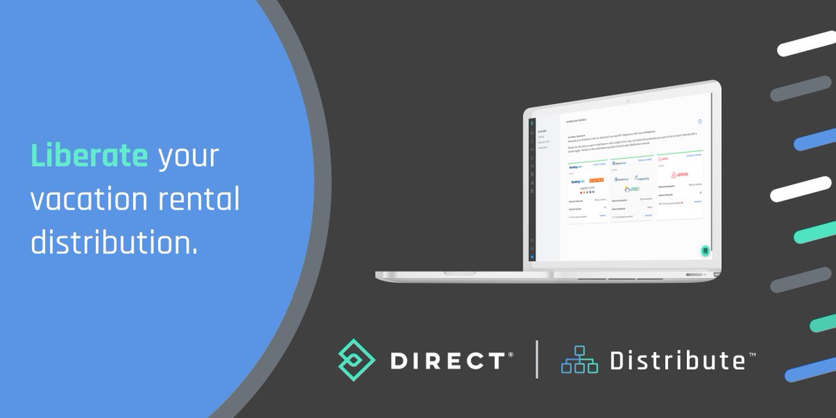 directpms's tweet photo. With Distribute™ from Direct® you can unify content, calendars & rates across the top vacation rental marketplaces.
#vacationrentals #proptech #channelmanager #airbnb #vrbo #bookingdotcom #innovation #getdirect https://t.co/pHscDUkxEr