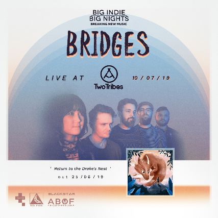 BigIndieRecords's tweet photo. Very excited for tomorrow when @bridgesofficial play @TwoTribesBrew at @TileyardLondon 👊 with support from @JacobNeverhill !

FREE tickets still available here: https://t.co/qEqfTHgquL 🎟️

#newbreakingmusic 

cc: @abof @BlackstarLDN https://t.co/l73A5DHMPC