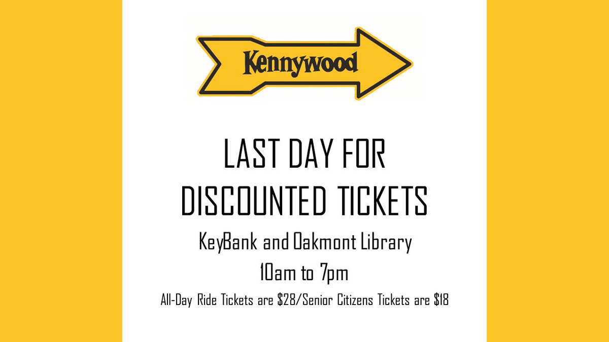 Buy your Kennywood tickets today!