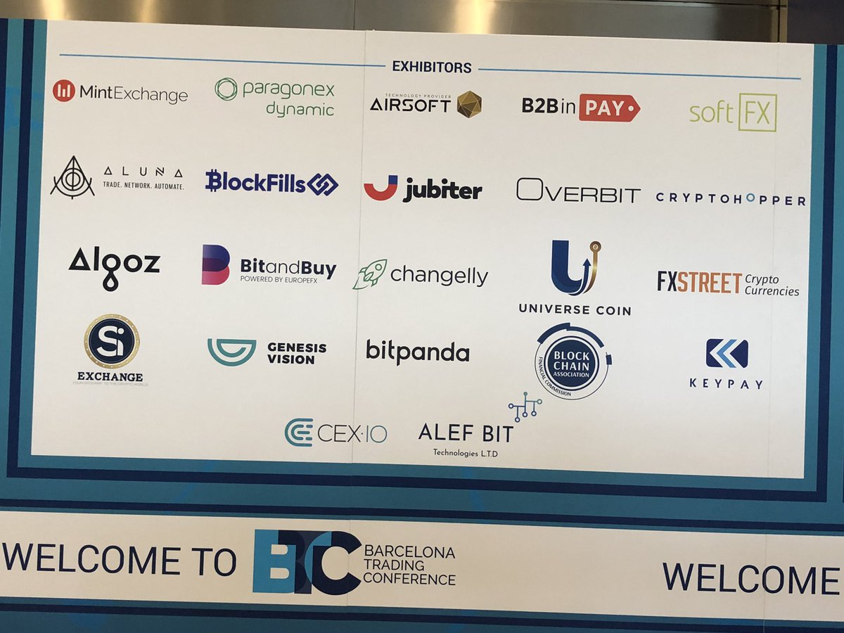 AlefbitT's tweet photo. See you all tomorrow at the Barcelona Trading Conference #btconf2019
Anyone who would like to join our successful trading program please stop by and visit us! https://t.co/Gz1rGJtuD6