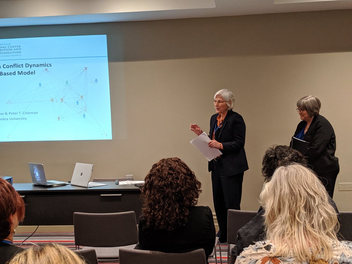 mdicccr's tweet photo. Rapid 🔥 sessions are on! Chris Straw and Nancy Lewis share their research on agent-based modeling and exploring team conflict dynamics @iacm_conflict #CUPeace #IACM2019 https://t.co/g143BN1qdh