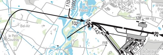 nteflyjin's tweet photo. En finale à Rennes ce matin : "en finale 10 pour la 14". La configuration des pistes et du tour de piste est "spéciale" avec un dernier virage au seuil 10. #lfrn #ppl https://t.co/hp0W8rCopR