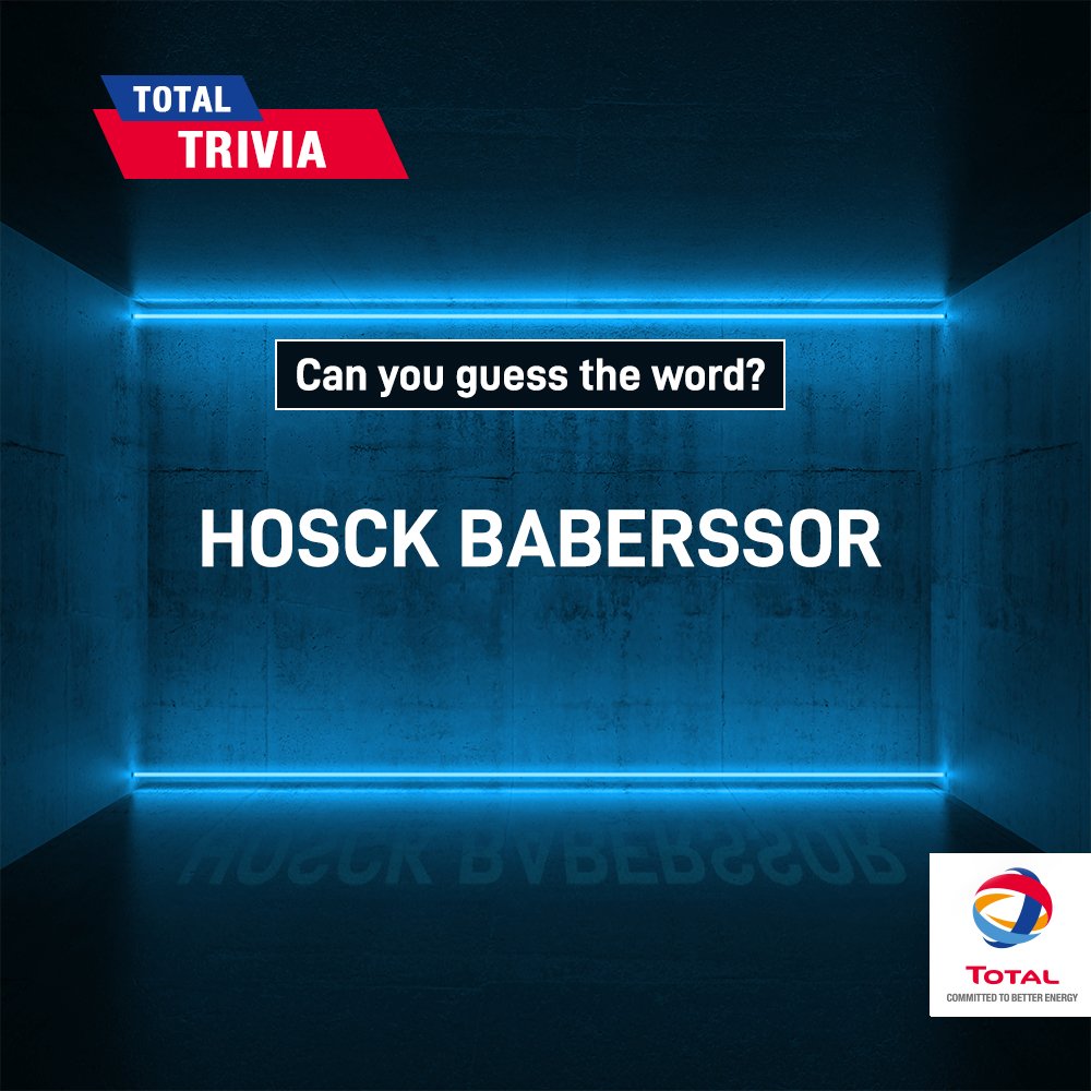 TotalEnergiesGH's tweet photo. Guess the word. Clue: This car part keeps your vehicle stable when you drive over a bumpy or pot-holed road.
#TotalTrivia https://t.co/A7gt2ZVLug