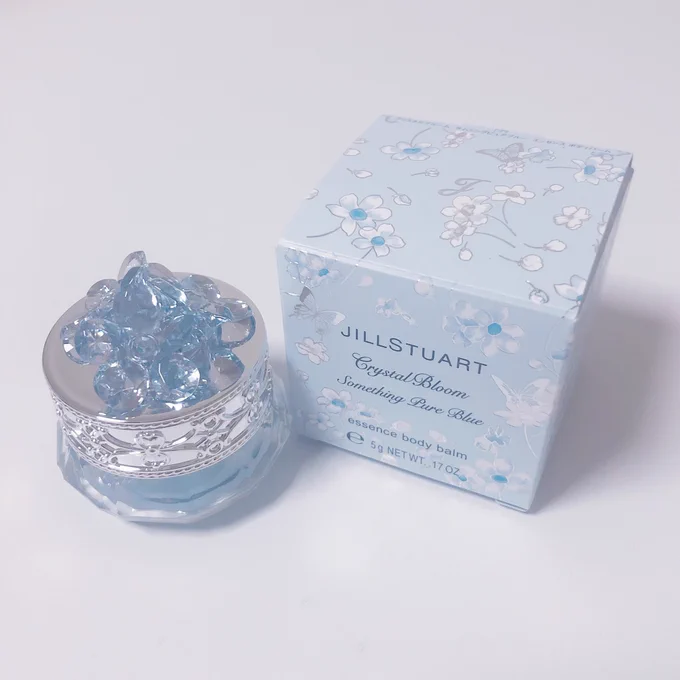 JILL STUART crystal bloom 
something pure blue essence body balm 