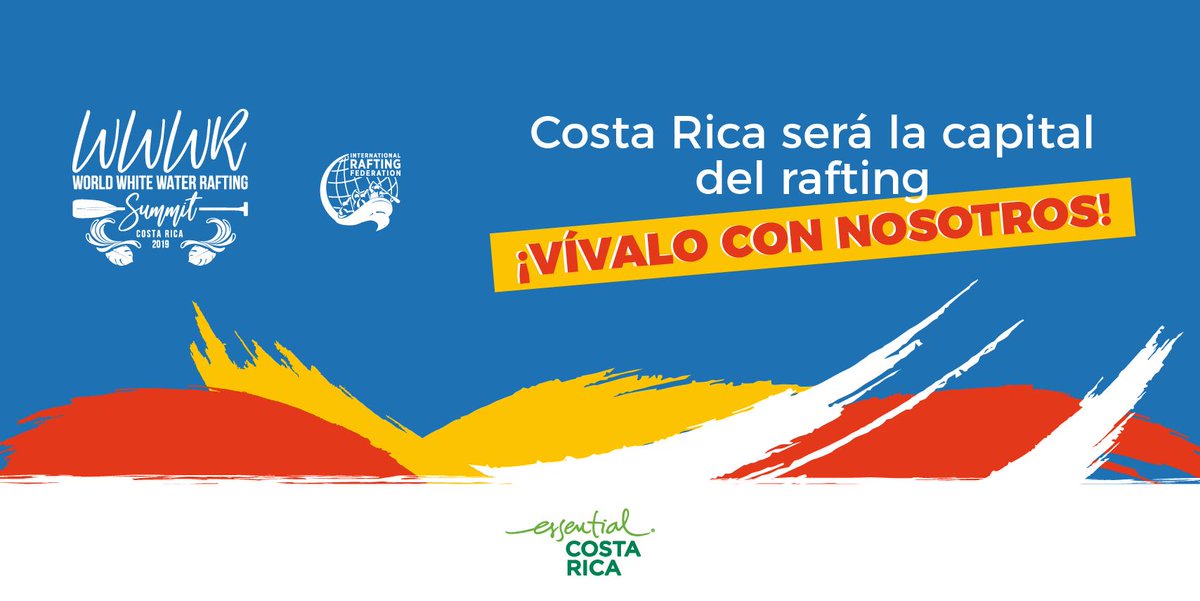 WSummit2019's tweet photo. Costa Rica will become the capital of rafting! Come be part of it!
info@irfwwraftingsummit.com 
https://t.co/sVv2eJc5Oq

#WWWR2019
#CostaRicaRafting https://t.co/NT2qJVTdCq