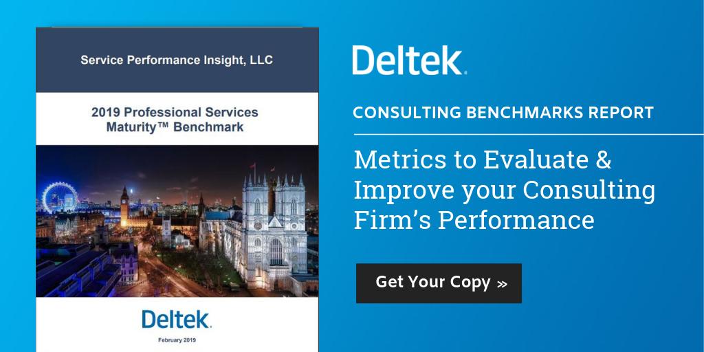 [Consulting Industry Report] What are the top metrics you need to use to evaluate and improve your #Consulting Firm's financial performance? Find out in this free Consulting Industry Benchmark Report from SPI and Deltek. ow.ly/BE6L50uWxyY