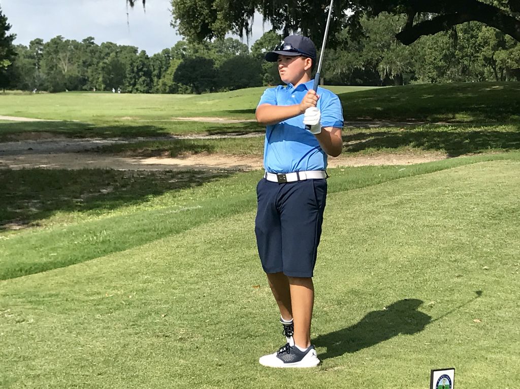 CGAgolf1909's tweet photo. The last group is off the tee at the stroke play qualifying round of the #SCJuniorMatchPlay 🏆⛳️ https://t.co/kGzTUCHgpn