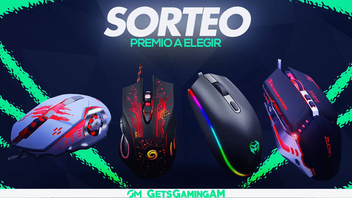 💥🎁#SORTEO DE RATÓN GAMING (PREMIO A ELEGIR)🎁😱

REQUISITOS PARA PARTICIPAR:
• Dar RT🔁
• Seguir a <a href="/GetsGamingAM/">GetsGamingAM</a>
• Activa las Notificaciones🔔

Finaliza el 21/07⏳

¡SUERTE! 🍀