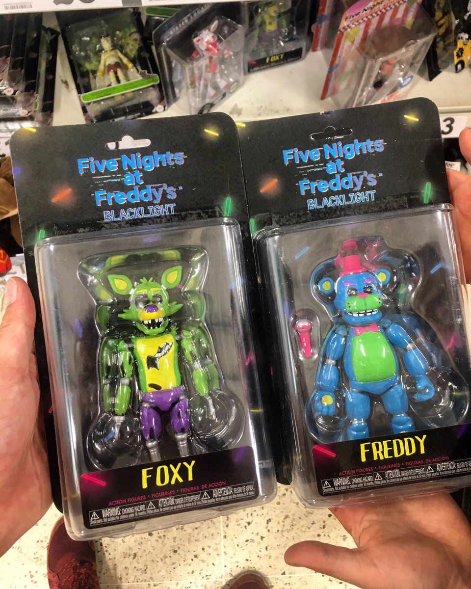 fnaf blacklight action figures