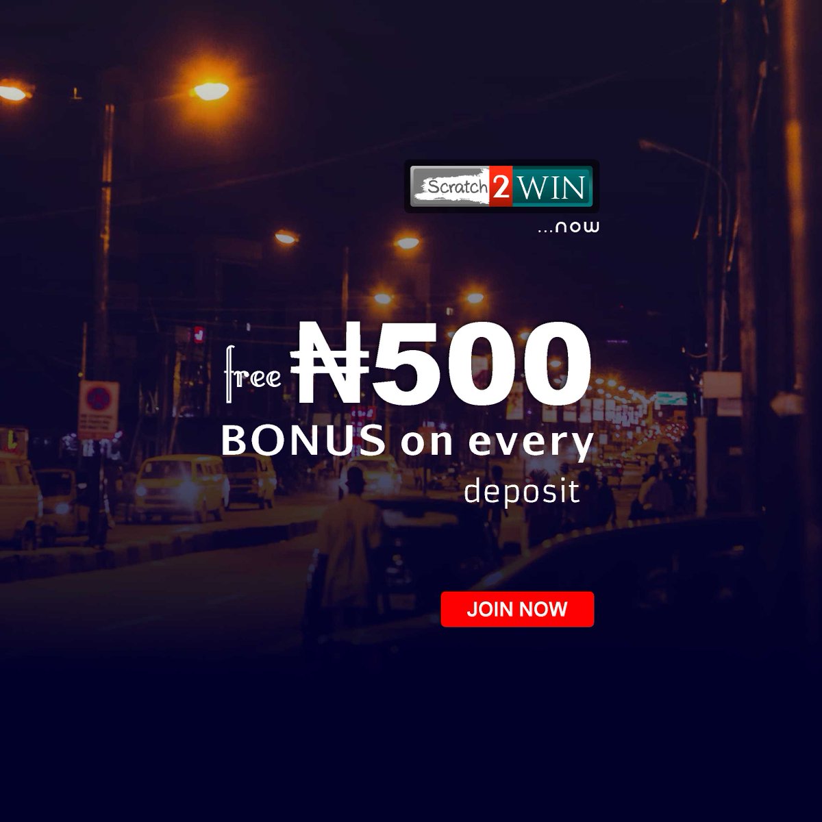 Scratch2W's tweet photo. Get free #500 on every deposit. Scratch now on https://t.co/FqPMQxq0dB.
#Scratch2win #Play2win
#JohnWick
#NiniolaBodaSodiqVideo
#NaijaUnityChallenge
#TuesdayThoughts
#DanielSturridge
#TuesdayMotivation
#Phantom9Experience
#Lemina
#Shiites
#NationalAssembly https://t.co/EdUE9b2WiA