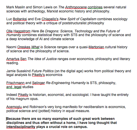 postdiscipline's tweet image. I work in an interdisciplinary studies program, and last night was trying to explain how I understand interdisciplinarity. Here are a few quick thoughts for those who may be interested. I would love to hear more ideas!