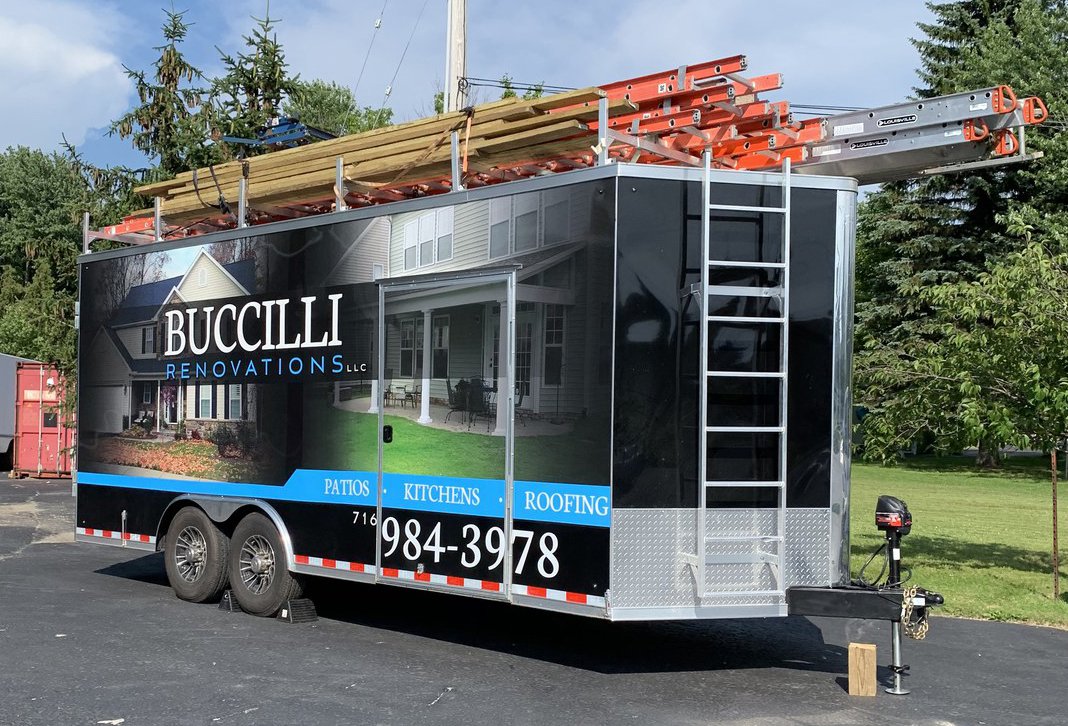 streamlineBFLO's tweet image. Just wrapped up some elegant new #trailergraphics for Buccilli Renovations 😍