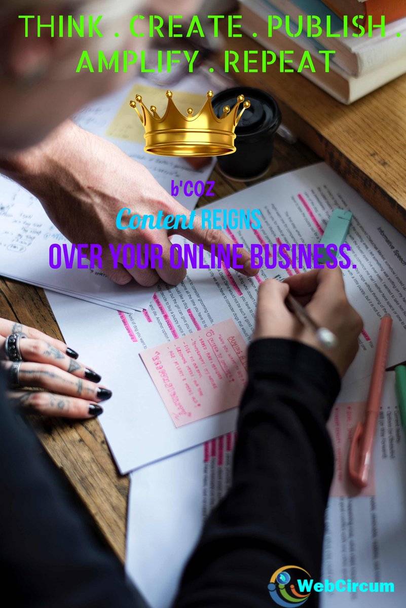 Think, Create, #Publish, Amplify, Repeat because #content reigns over your online #business. 

Webcircum helps you publish the best content for your #online business.. #Hire the Best.. 

Call us at +1 (315)-787-1380. Visit webcircum.com for More Details.