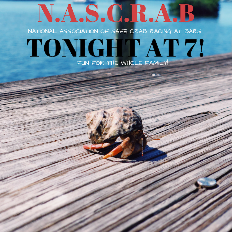SwordfishGrill_'s tweet photo. On your mark, get set... GO! Crab races at 7:00 every Tuesday, get here early to participate! https://t.co/k0CrRCU5Gs