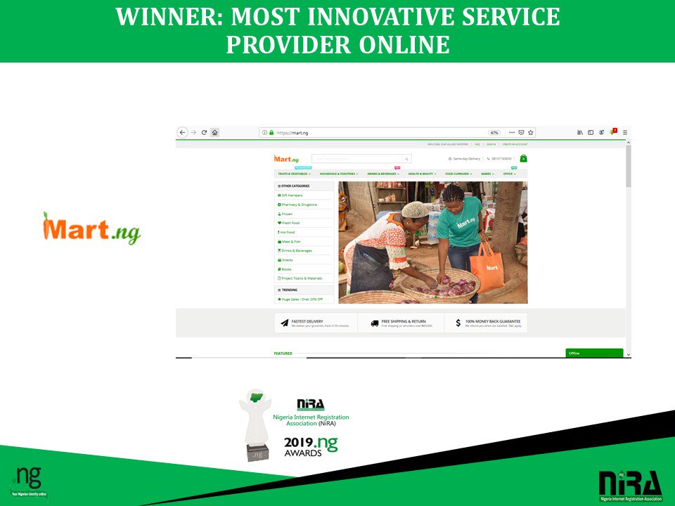 niraworks's tweet photo. https://t.co/B5UC1R0H6Q  Most Innovative service provider online @MartDotNG #ngawards #ngdomains https://t.co/4DmNpghblP