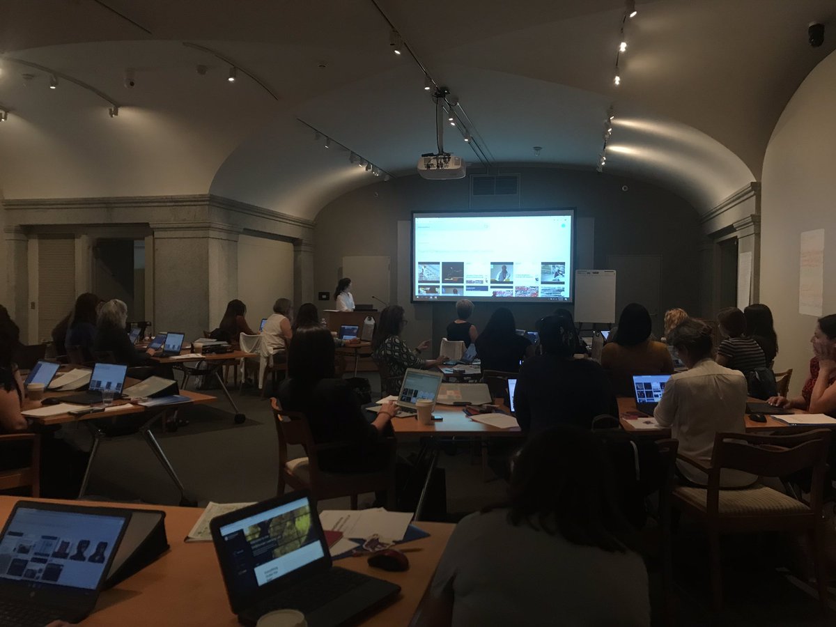 SmithsonianLab's tweet photo. Excited to see what these teachers create during the @americanart Summer Teacher Institute! They’ll be using @SmithsonianLab to develop a lesson concept using an artwork of choice. View past cohorts’ collections: https://t.co/WLrSkQF19Z #SAAMteach https://t.co/eeHuExJLp2