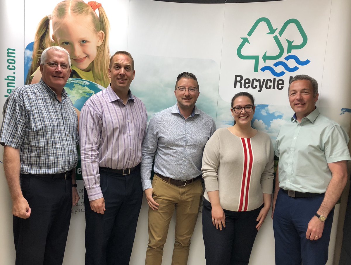 RCCAtlantic's tweet photo. Day 2 of RCC meetings in #NewBrunswick. Pleased to be joined by my colleague, @CCCD_Philippe for a meeting with #RecycleNB to discuss existing recycling programs &amp; the possibility for PPP in NB. @loveretail @RetailCouncil https://t.co/RKbCMNzQan