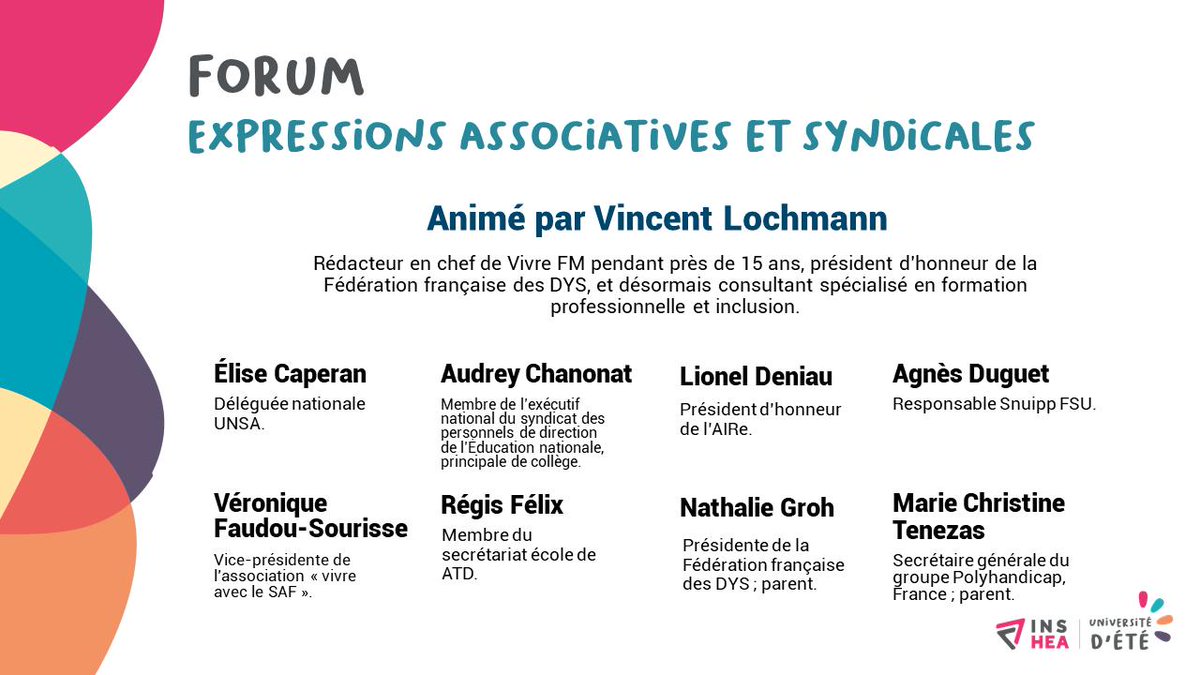 ins_ei_'s tweet photo. [🔴 Live #univete] Rdv à 17h pour poser vos questions en direct sur les réseaux sociaux lors du Forum expressions associatives et syndicales, animé par Vincent Lochmann : « École inclusive. Qui est dedans ? Qui ne l’est pas ? Que faire pour ceux qui sont à la limite ? » https://t.co/osbXFNOqea