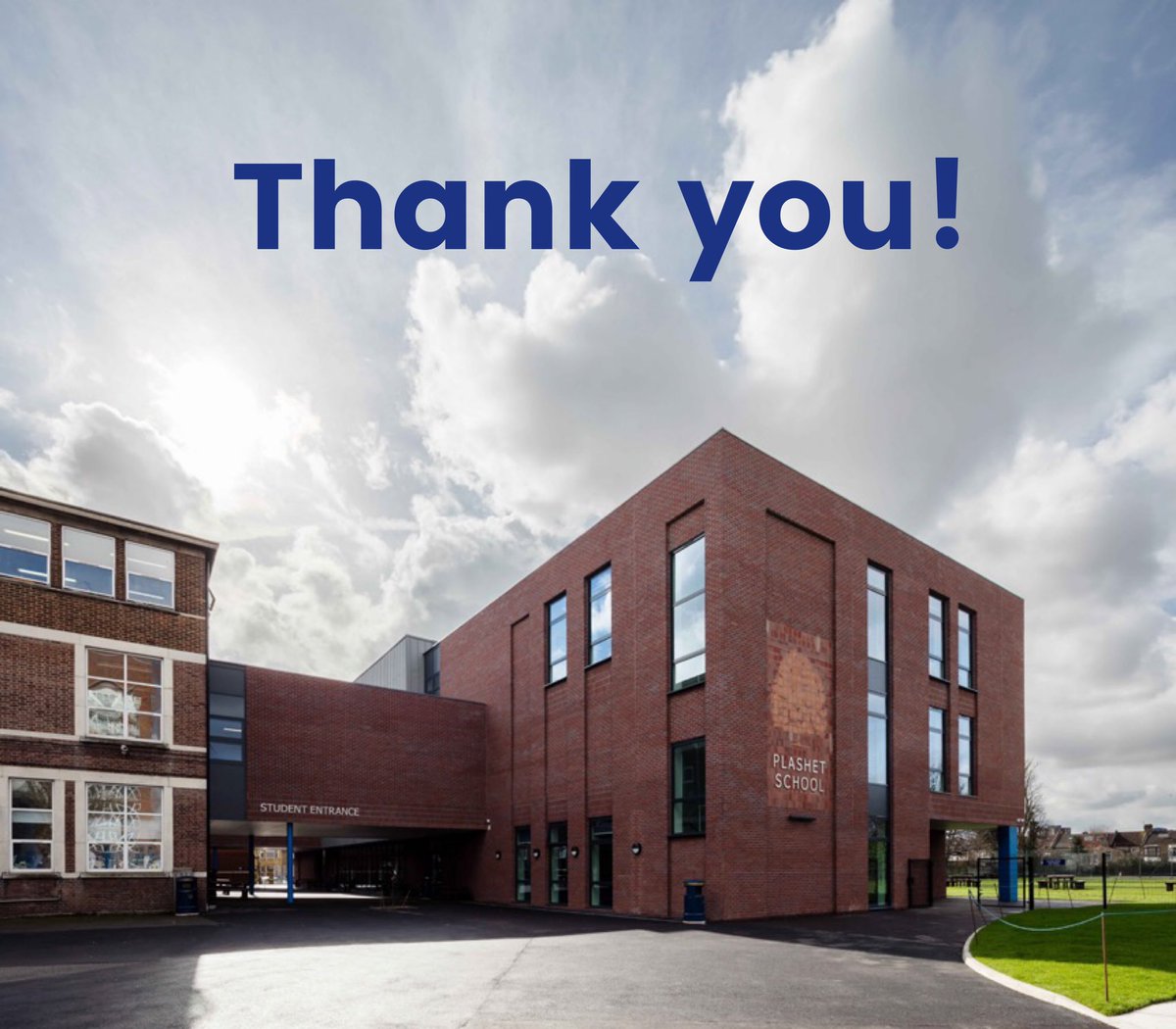 PlashetSchool's tweet photo. @RAFEngagesouth @ucl @DeutscheBank @BarkingCollege @15billionebp @actorshop @skillsforgrowth Many thanks for supporting our Year 8s on their Future Options Day today. You gave them plenty to think about! #FutureLeaders #PlashetPower #WorkingTogether https://t.co/Uzh2MHjRF0