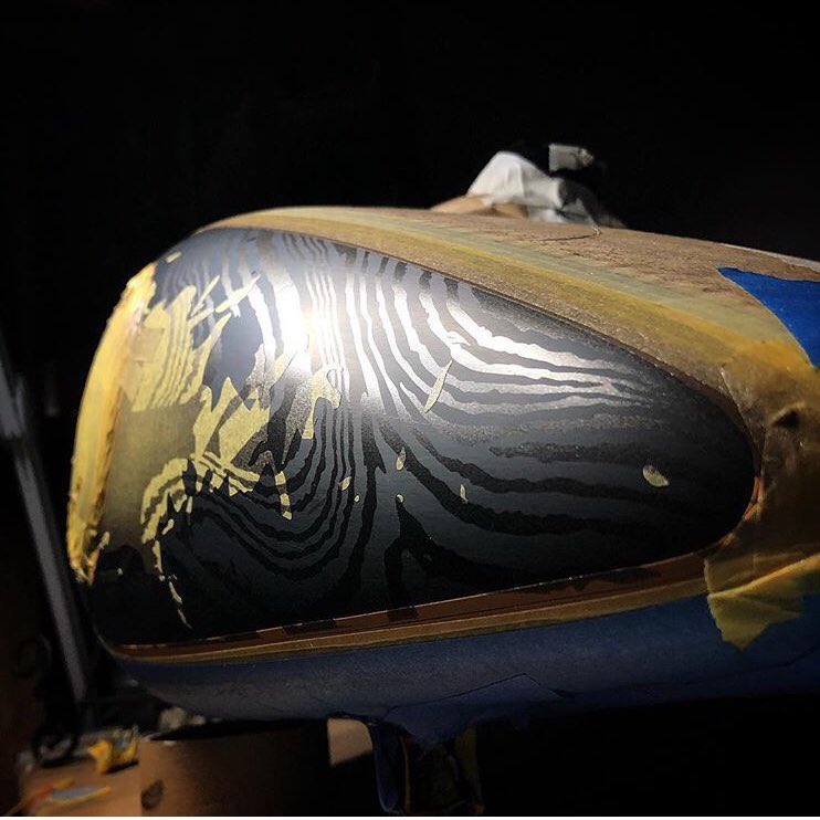 JesseJamesFans's tweet photo. Stephan Gibson https://t.co/VOkMW6q7HX.  #chromefire #houseofkolor #createxcolors #tankart #Damascus #payupsucker #westcoastchoppers https://t.co/klPLsqkPUk