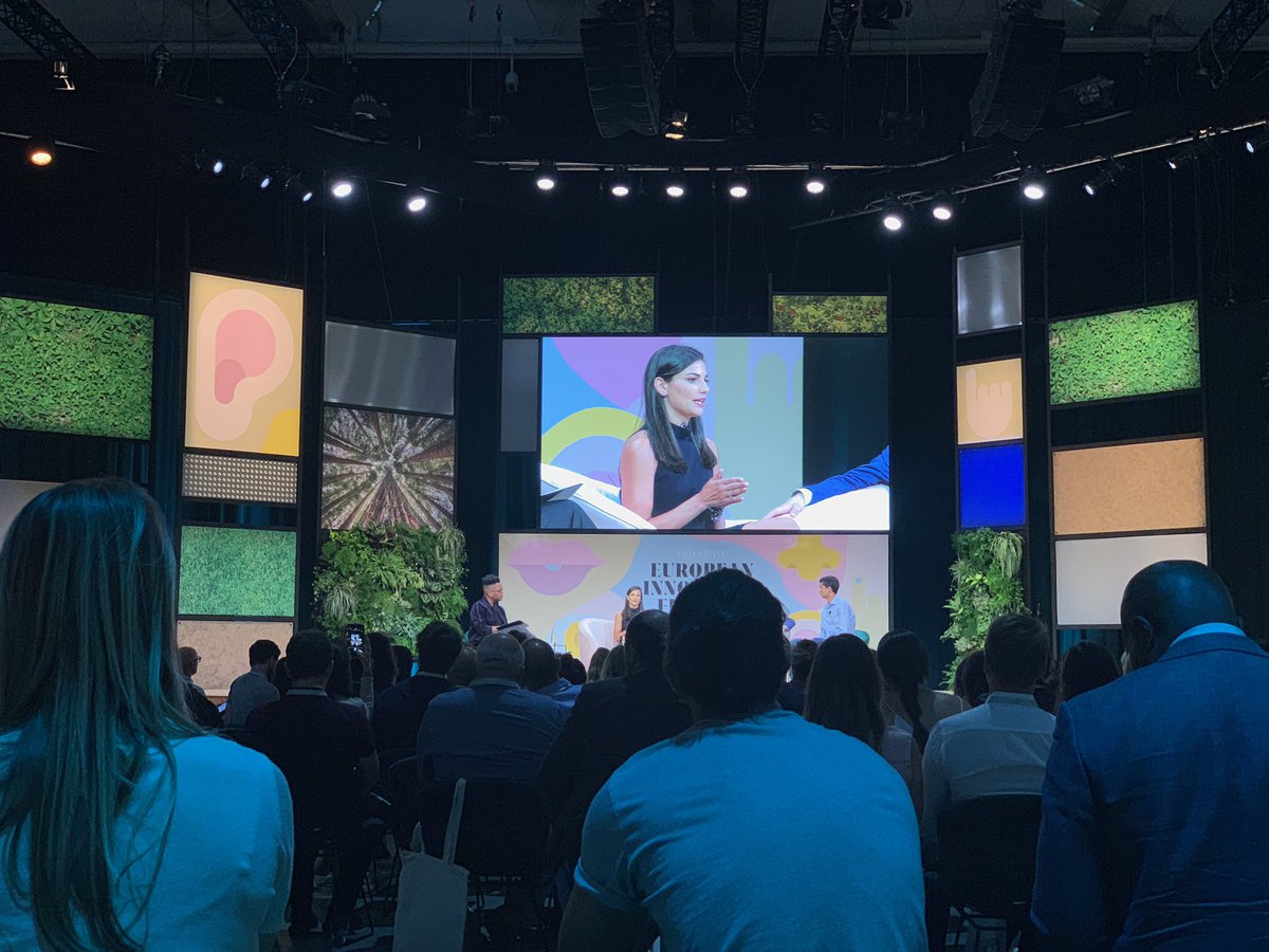 trailmixvc's tweet photo. That’s @sophiaedm the founder of @svrf on stage at @FastCompany’s innovation festival in Milan speaking about the future of immersive content alongside @trailmixvc LP and friend @sheeltyle. #tmvvc #svrf #fastcompany #amplo https://t.co/sbODOsSsKM