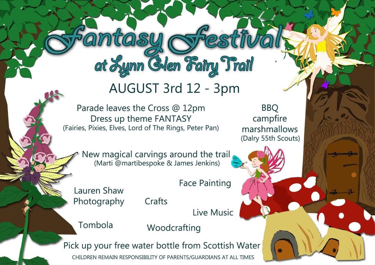 Come along to our Fantasy Festival Fairy Trail!!

There will be face painting, crafts and more..

We hope to see you there!