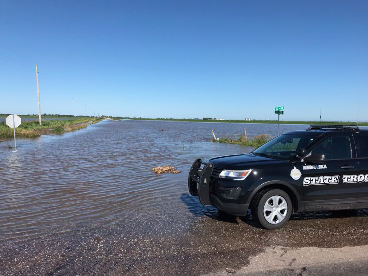 NSP_TroopD's tweet photo. I hear kayaks are on sale....  County Road near Overton. https://t.co/1FwNiHYLTe