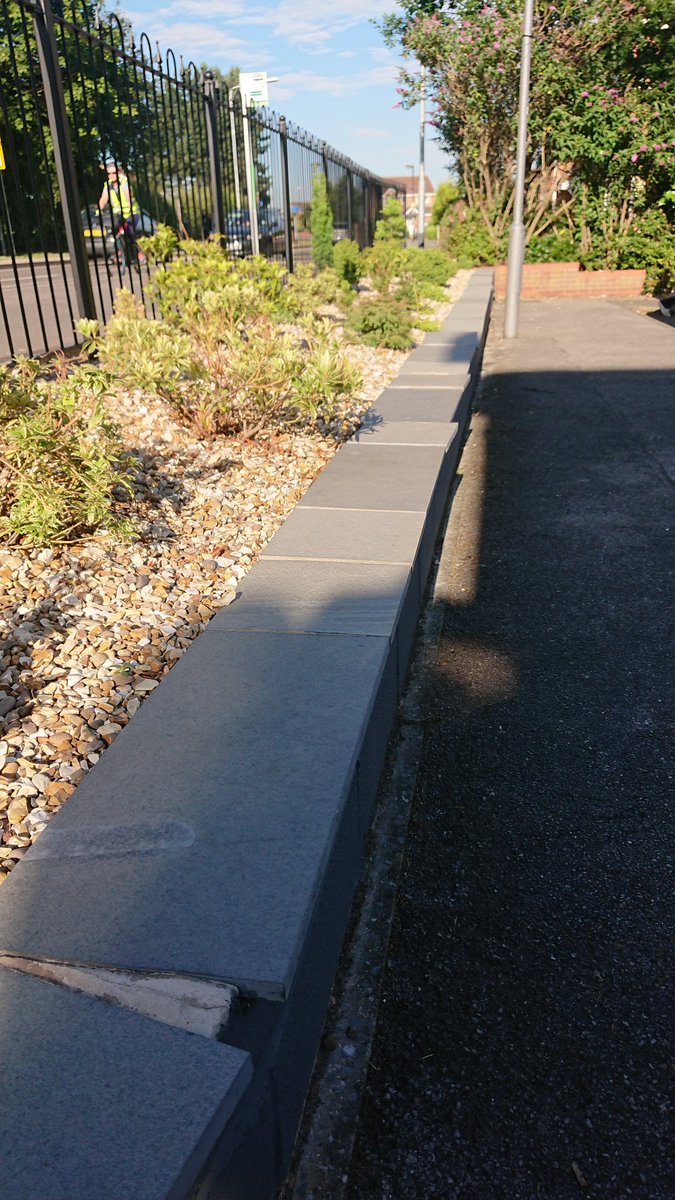 Good day from <a href="/GandJLandscapes/">G&J Landscapes Ltd</a> 👏 Relayed the 'Black Limestone' wall copings that a previous landscaper had laid not even 2 years ago 😯 Also jointed them with <a href="/JointTec/">JointTec</a> 'Grey Granite' #Nottingham #Landscaping #Westbridgford  #Creatingyourperfectspace 
gandjlandscapes.co.uk
