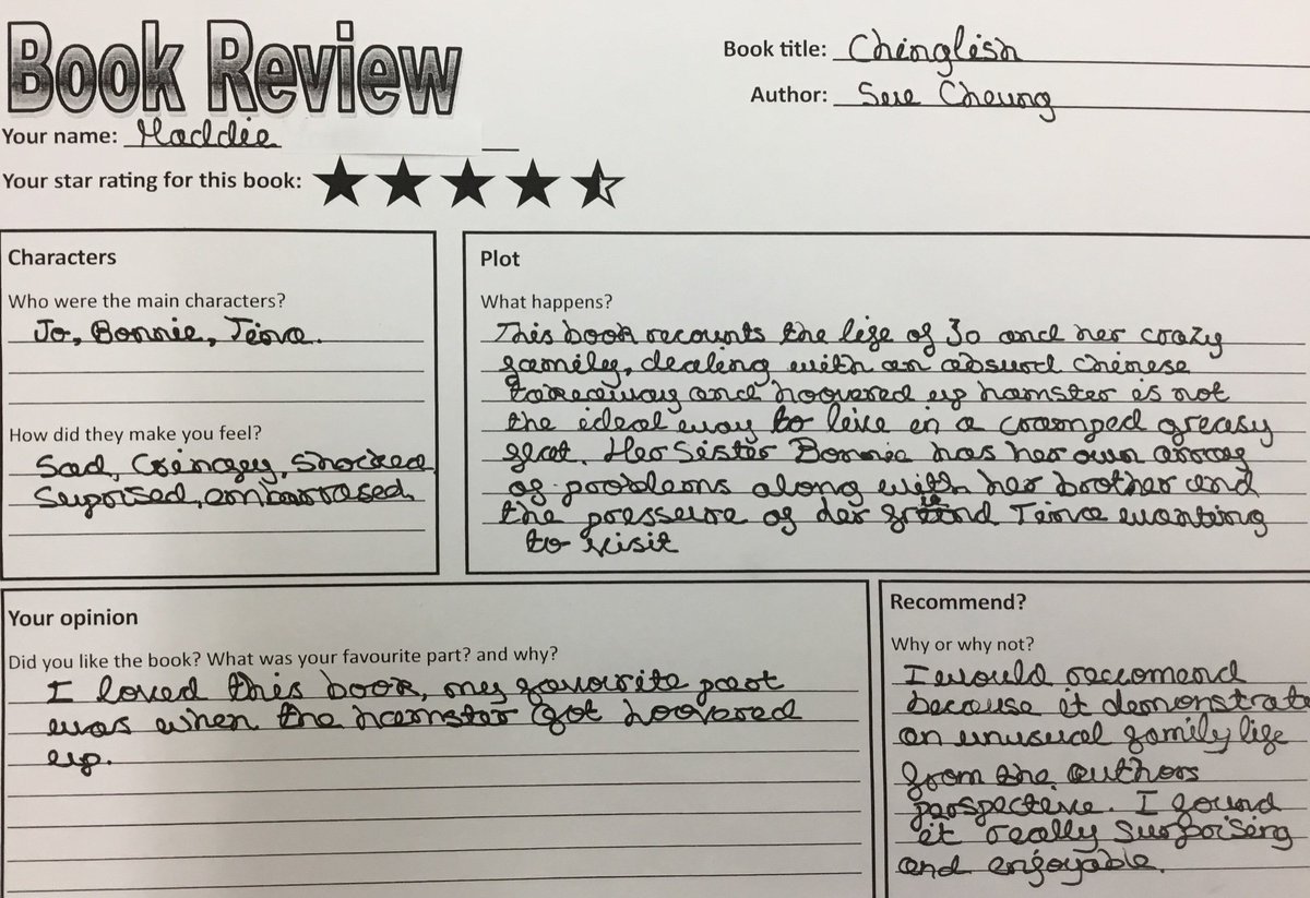 Here is Maddie’s(YR7)Book Review of Chinglish <a href="/suecheungstory/">Sue Pickford Cheung - updates</a> I love that the book made Maddie feel such contrasting feelings ‘’sad,cringey,shocked,surprised &amp; embarrassed’’ Maddie confessed that she read the book in just one day! <a href="/AndersenPress/">Andersen Press</a> <a href="/readingzone/">ReadingZone</a> <a href="/_Reading_Rocks_/">ReadingRocks</a>