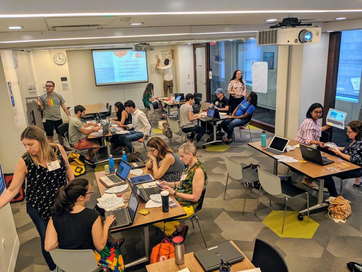 JeanneGarb's tweet photo. Kicking off #RockEDU's "Where the @#$& are my keys?!?!" workshop on learning and memory with @MathforAmerica teachers! #mfaproud #summerthink https://t.co/bKJLhJ9eXT