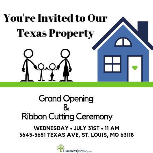 Humanitri's tweet image. Come join us for our Grand Opening and Ribbon Cutting. For more information about this event please visit: humanitri.org/events