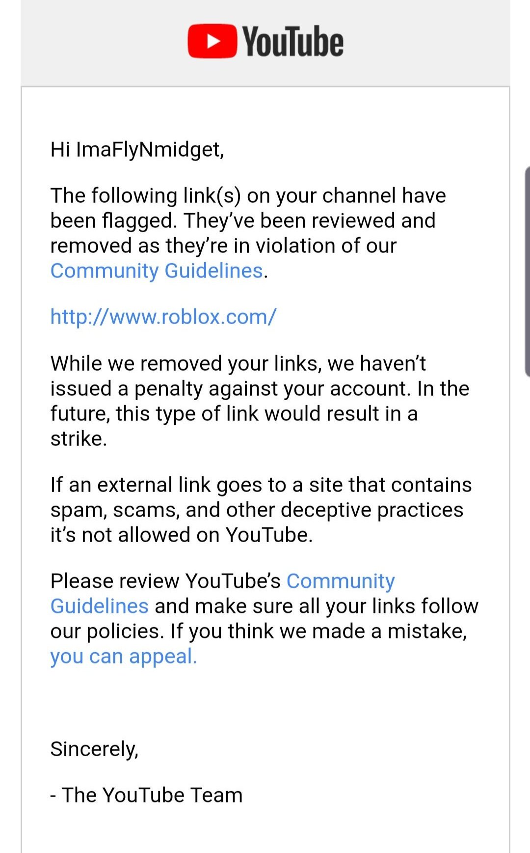 Bloxy News On Twitter Bloxynews Roblox Youtubers Beware Youtube Seems To Be Flagging Channels For Having Any Link Related To Https T Co 0nwnx59afv In The Description This Should Hopefully Be Fixed Soon And - roblox news youtube