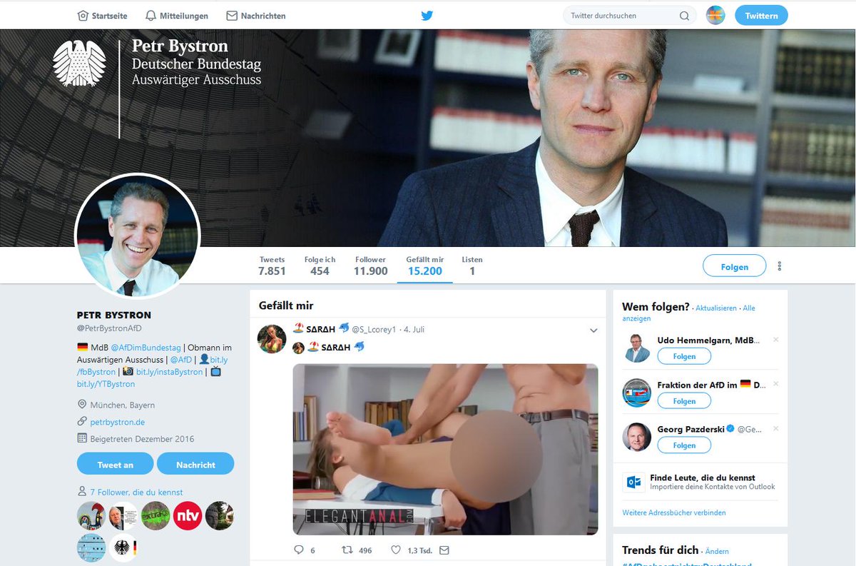 ARDKontraste's tweet photo. Hallo @PetrBystronAfD, wurde Ihr Account gehackt oder gefällt Ihnen das tatsächlich? #Bundestag https://t.co/YeT9AZ2aoq