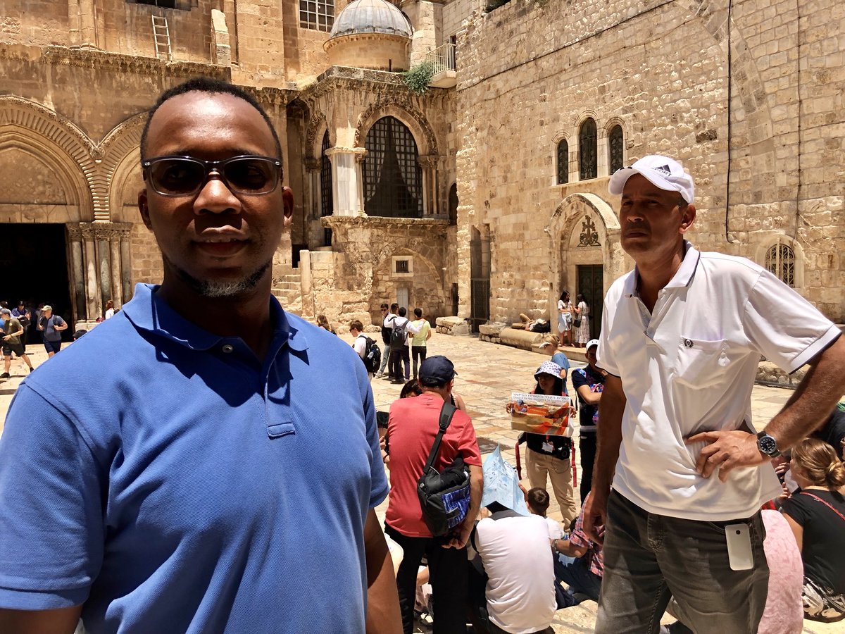 KMakgamathe's tweet photo. Before we get to the #Tech, a tour of the Old City of Jerusalem will do nothing less than inspire one. These walls are much more than architecture. The history of the ages shouts from the ramparts and to know that Jesus Christ walked these very streets, is a marvel #safhu https://t.co/bGpREoJt83