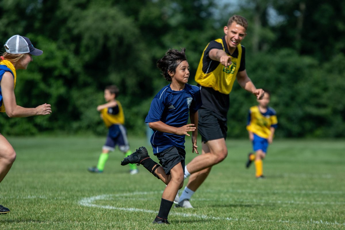 IndyEleven's tweet photo. Fun in the ☀️

There's still time to participate in an @IndyYsc this summer!

July 15-19 - @JCCIndianapolis
July 15-19 - @smwc 

📋Visit https://t.co/BdpBlSzF1x  for more details and to register

#HereToTrain | #IndyForever https://t.co/kFNZrQSriG