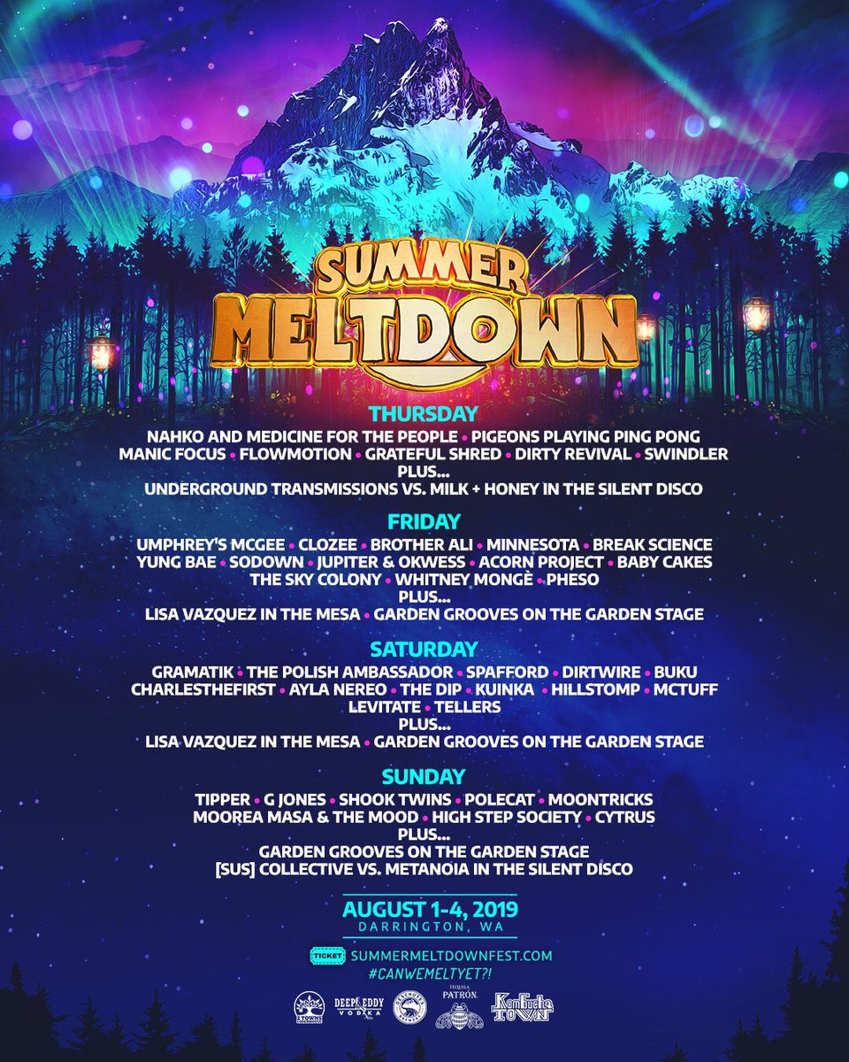 SummerMeltdown's tweet photo. Boom Chaka Meltdown. 3, 2, and 1 day tickets are on sale, and the lineup by day is out. #CanWeMeltYet?!?!!!???!!!!

https://t.co/u4gLjww1nI https://t.co/OwSizRLsdN
