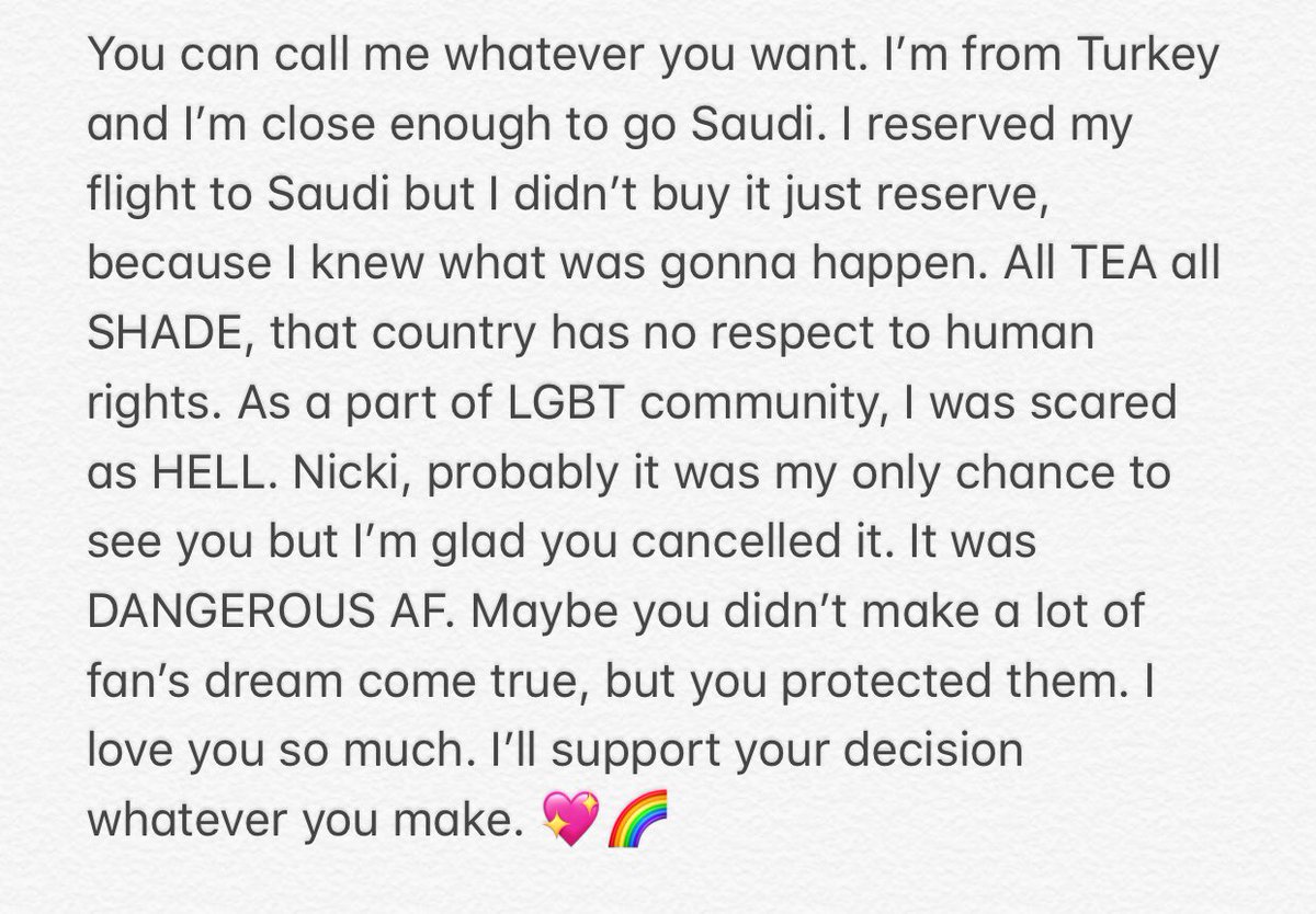 kikkydoll's tweet image. Dear @NICKIMINAJ I know you have a lot of things to do at this point. But I want you to read this one. As a Muslim fan of yours, here is my thoughts. I love you 💖
