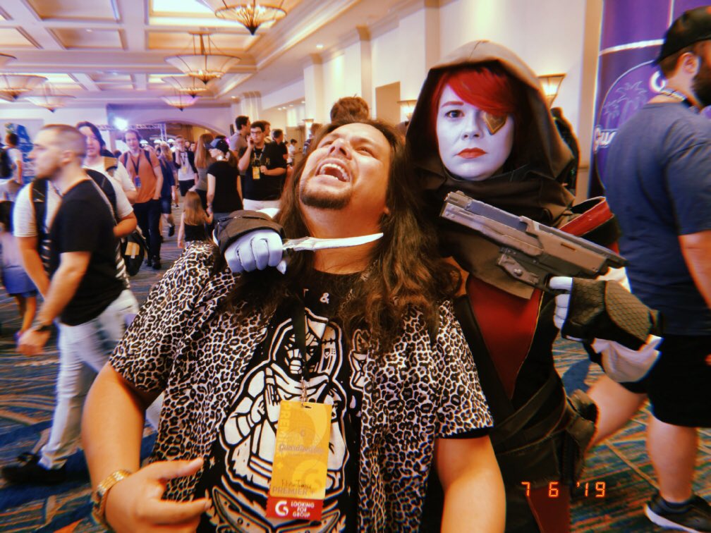 saraevermore's tweet image. This weekend would not have been nearly as amazing without some really cool humans! @FilipinoThund3r, @MrPersonalityTV, @DocPersonality and @bujunic - y’all are the best people a girl could ask for. 🖤 #picklebacks #GuardianCon #uldrenme