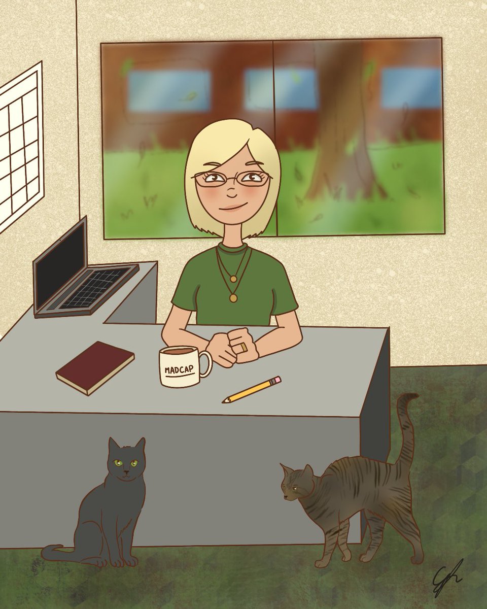 runningteachmom's tweet image. When you get home from @nErDcampMI to find this commission from your college daughter, who is an art/illustration major, waiting for you! I love it! #nerdcampmi2019