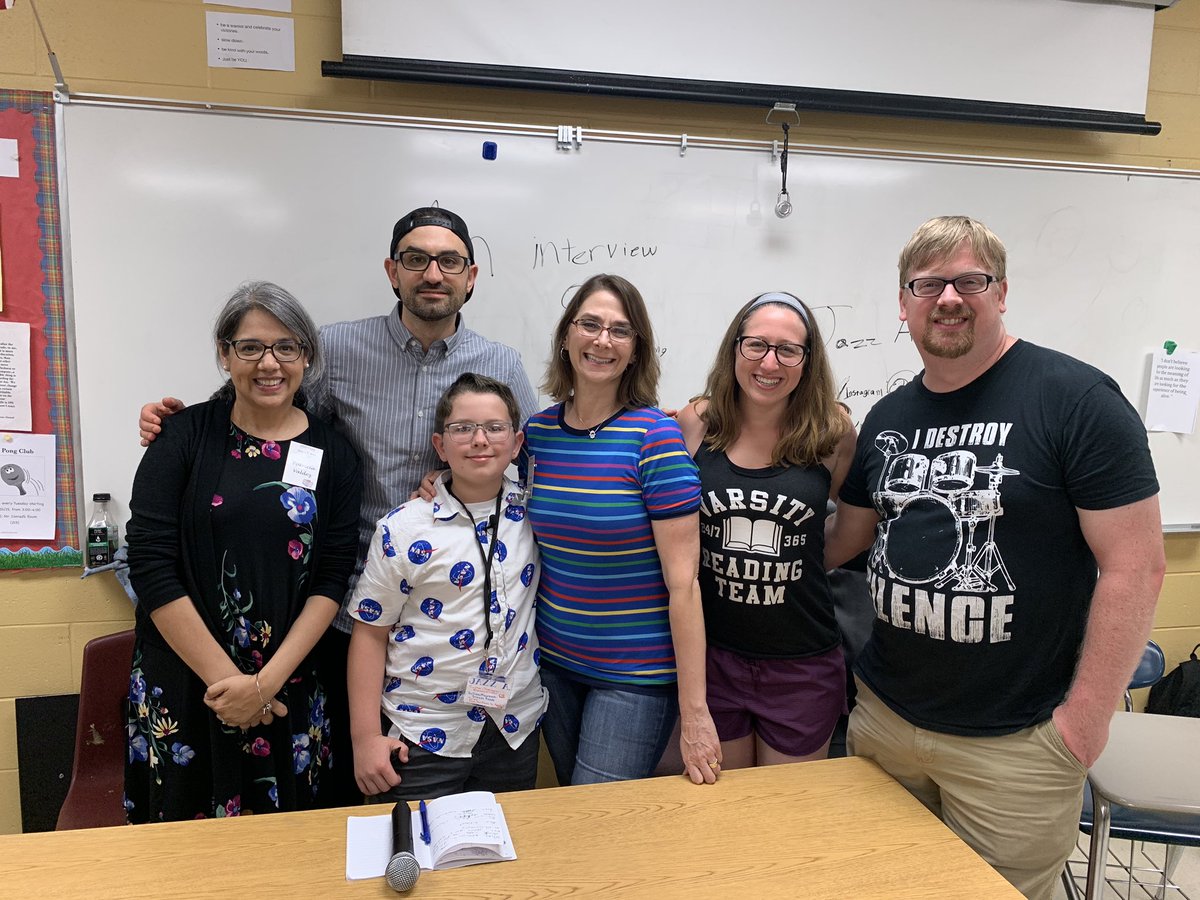 SnazzyReads's tweet image. Thanks to @Patricia_Writer , @Jarrett_Lerner , @LauraShovan , @_ACoops_ , and @mgrossoauthor for making my #nErDcampMI session awesome! 

🤓📚❤️
#keepreading