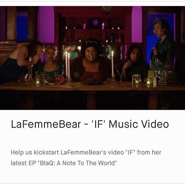 Support black queer trans women by heading over to Kickstarter and backing @lafemmebear’s music video series! #queeraf #queermusic #supportblacktranswomen #trans #blackgirlmagic #lafemmebear #queer #cheersqueers ift.tt/2S5Tto5