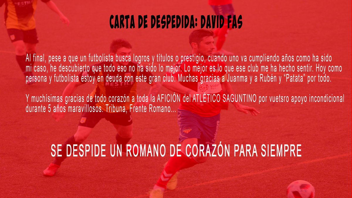 AtcoSaguntino's tweet image. CARTA DE DESPEDIDA DE DAVID FAS✉️🖋️

❤️💙

#FasRomano #RomanoEterno #GraciasFas