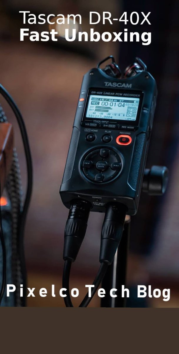 PixelcoTech's tweet photo. Tascam DR-40X #fastUnboxing 
https://t.co/vbZYaNvo2d #pixelco #Tecnología #review https://t.co/DNCji7C1ko