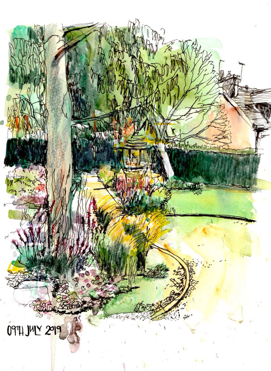 LizAckerleyArt's tweet photo. Demo practice #gardens #colourfirst https://t.co/AqxHcb0Xo5