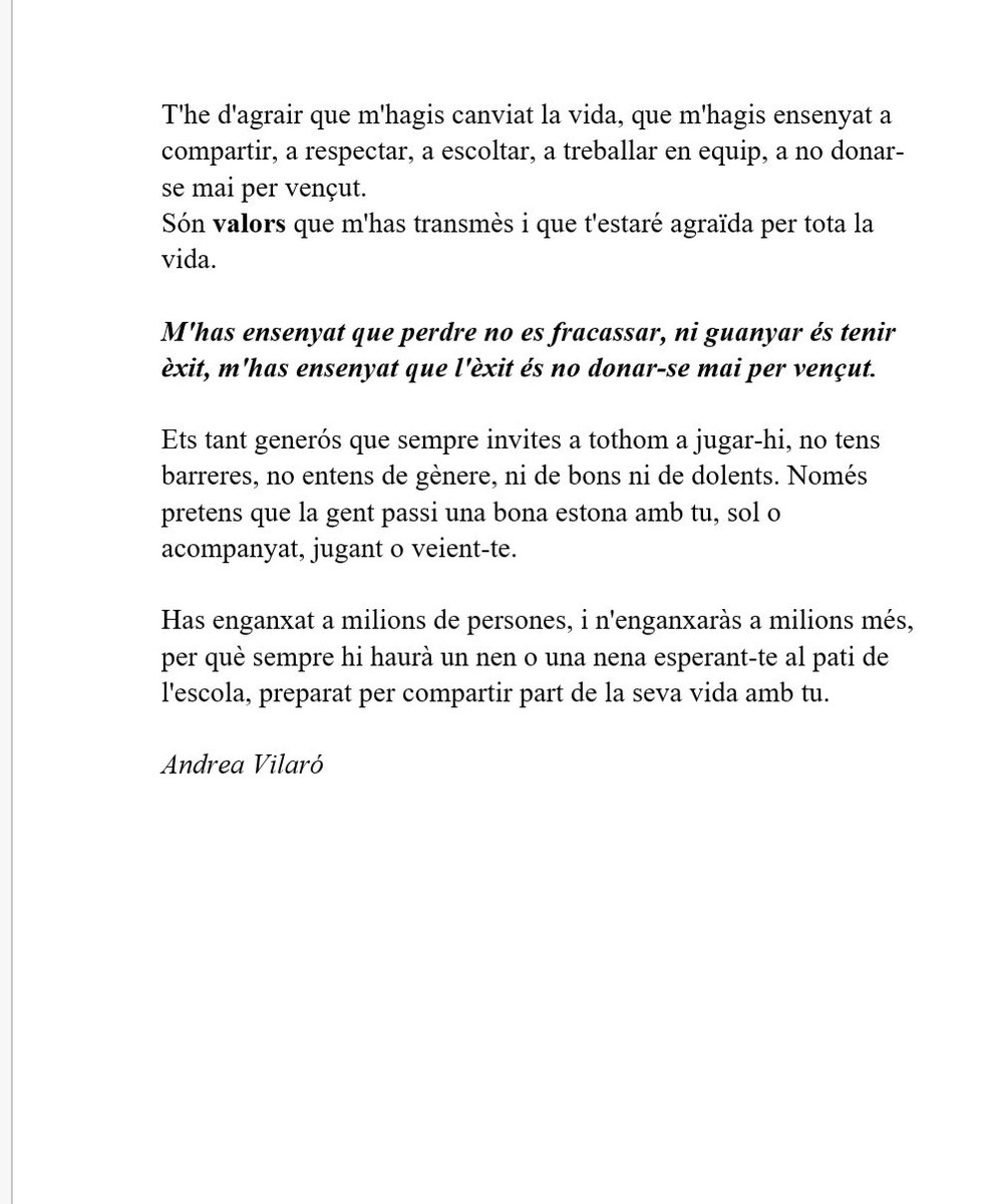 aortegacomas's tweet photo. Aprofitant la fita aconseguida i de la forma que ho ha estat, comparteixo amb totes i tots l'emotiu escrit de @andrea_vilaro pel 39è torneig de bàsquet @BSGR1962 . És un escrit al bàsquet, un petit tresor que tant ens ha donat i que ha fet crèixer a qui l'estimem. https://t.co/Ewm3ydDJOJ