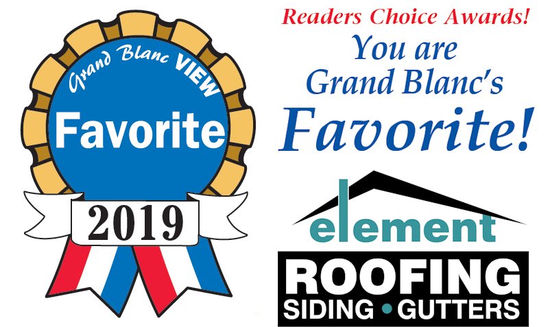 Humbled to be chosen as Grand Blanc Favorite Roofing Company for 2019! A huge thank you to our customers, colleagues, family, and friends! #PoweredByGratitude