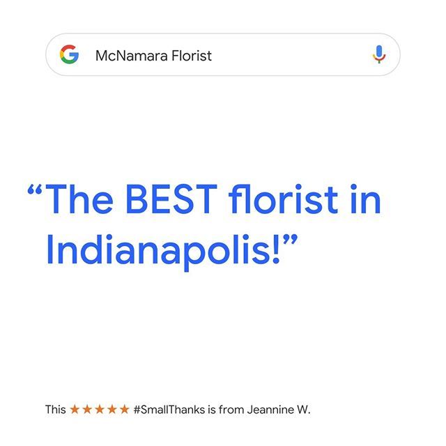 McNamaraFlorist's tweet photo. Jeannine W. you are the BEST! Thanks for sharing the love! 😊⠀
⠀
#McNamaraFlorist #McNamara #IndyFlorist #IndianapolisFlorist #Indy #Indianapolis #ShopLocal #LocalIndy #ShopLocalIndy #SmallThanks #GoogleReviews #FiveStarFlorist #CustomerReviews https://t.co/l82IFfrC8g https://t.co/l1PLjKV6Tu