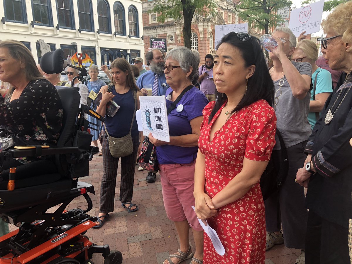 HelenGymAtLarge's tweet photo. I’m at @TuesdaysToomey because families belong together—because the time to answer “what would I have done” in the face of inhumanity is right now. https://t.co/VqoyHXnzh6