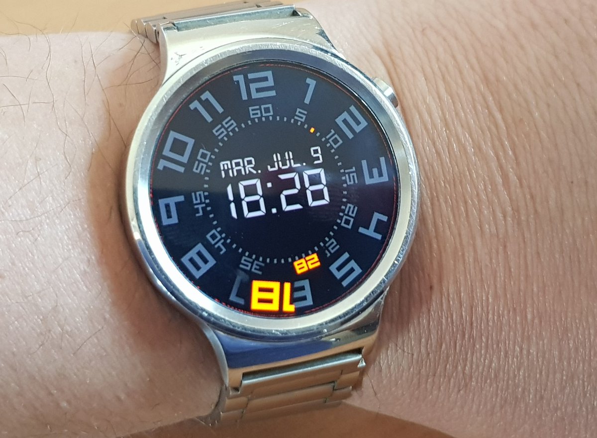 SansaTwit's tweet photo. Esta es la #Watchface de #MiSmartWatchHoy | “Test ML” | https://t.co/Bi1a9waD2o | #Smartwatch #AndroidWear #WearOS #HuaweiWatch #PebbleSteelHoy https://t.co/cMvxc5POAu