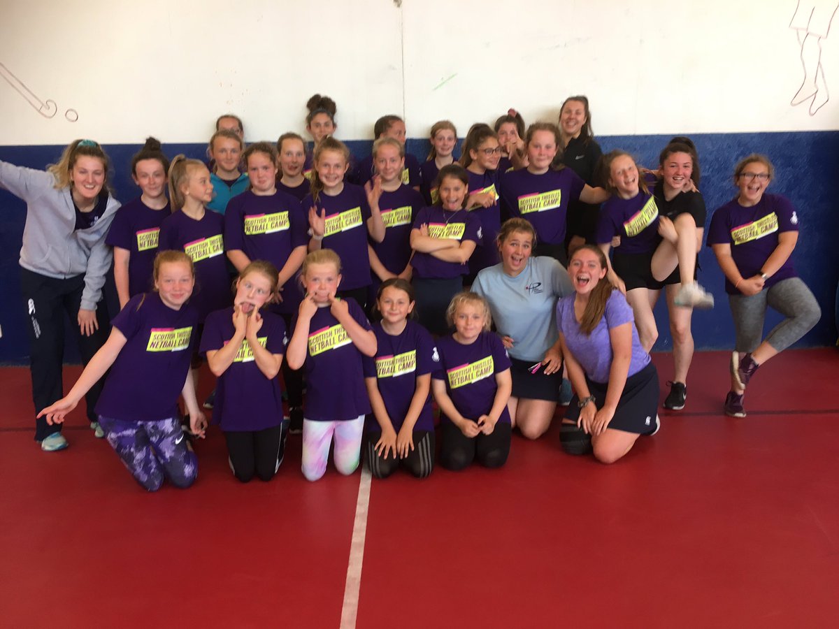 NS_Grampian's tweet photo. Thistle Camp at Lathallan day 2 smiles! #EveryBodyForNetball https://t.co/pit4qrI9fi